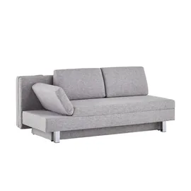 Sofa.de Schlafcouch Webstoff 2-Sitzer Grau