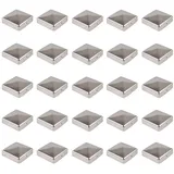 Baumarktplus 25x Pfostenkappe Edelstahl 101 mm Pyramide Abdeckkappe Für Pfosten 10 x 10 cm