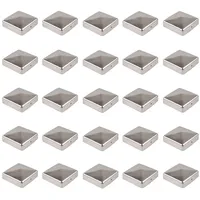 Baumarktplus 25x Pfostenkappe Edelstahl 101 mm Pyramide Abdeckkappe Für Pfosten 10 x 10 cm