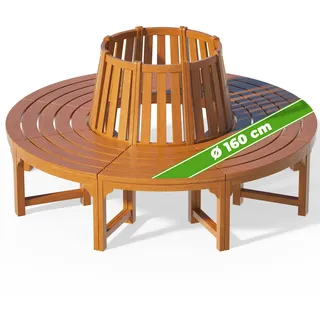 CASARIA CASARIA® Baumbank 160cm Rundbank Holzbank