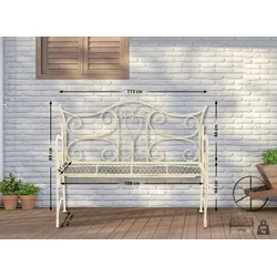 CLP Gartenbank Tara antik-creme