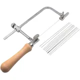 Schmucksäge Verstellbarer Juwelier-sägerahmen Mit Sägeblättern Professionelles Set Zur Schmuckherstellung Für Die Herstellung Von Kunstrahmen (mit 12 Sägeblättern)