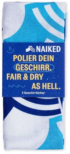 Naiked Geschirrtücher, 2er Pack