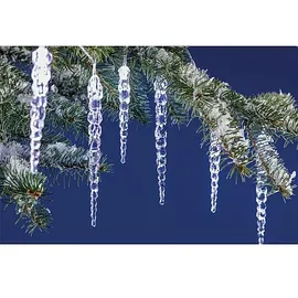 EGB LED-Lichterkette Eiszapfen 6 m Weiß