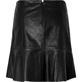 Yas Lederrock Damen Schwarz 36
