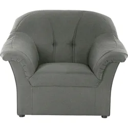 Sessel DOMO COLLECTION "Pegnitz", grau, B:105cm H:82cm T:82cm, 100% Polyester, Sessel, Polstersessel