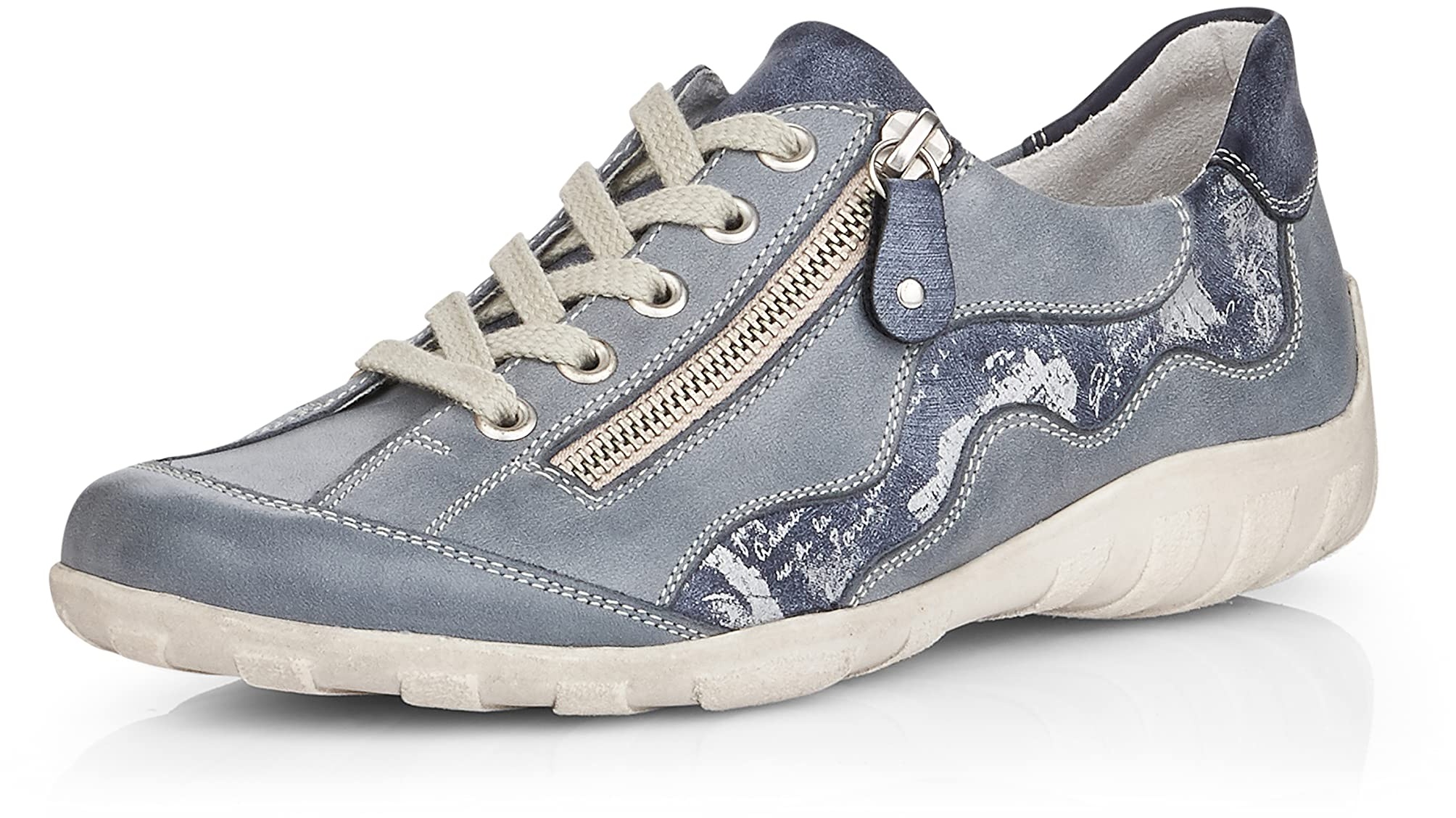 Remonte Damen R3416 Sneaker, Blau (Jeans/Jeans/Silver 14), 40 EU
