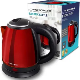 Esperanza EKK128R Wasserkocher parana 1 L Schwarz Rot 1350 w