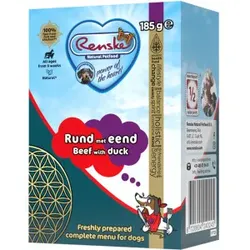 Renske Rind mit Ente Nassfutter Hund frisch zubereitet 12 x 375 g