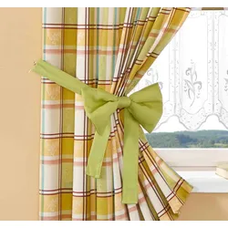 Raffhalter STICKEREIEN PLAUEN "Dolche" Gr. 1, grün, L:130cm, Polyester, Raffhalter, 1 Raffhalter