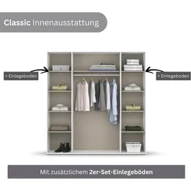 Rauch Drehtürenschrank VOYAGER 187 x 194 x 53 cm Weiß