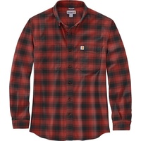 CARHARTT Rugged Flex Flannel Hemd, schwarz-rot, Größe L