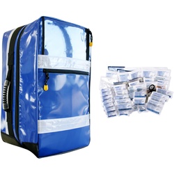 Notfallrucksack MEDICUS L blau Plane gefüllt mit DIN 13169:2021-11