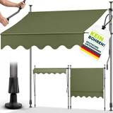 tillvex Klemmmarkise 400 cm grün