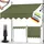 tillvex Klemmmarkise 400 cm grün