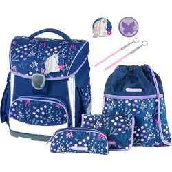Schneiders Bloom Schulranzen-Set 4teilig BLOOM DARK BLUE