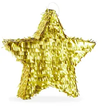 Relaxdays Pinata Stern 43 x 45 x 9 cm Gold