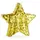 Relaxdays Pinata Stern 43 x 45 x 9 cm Gold
