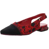 SIMEN Slingpumps rot|schwarz 37 EU