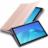 Cadorabo Hülle kompatibel mit Huawei MediaPad M5 LITE 10 (10.1 Zoll) Tablethülle mit Auto Wake Up aus Kunst Leder Klappbare Cover Hülle für Huawei MediaPad M5 LITE 10 (10.1 Zoll) Tasche in Rosa