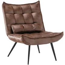 MCombo Relaxsessel 4778/79 Mikrofaser 0 x 0 x 0 cm Braun mit Kissen