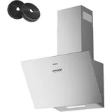 Ciarra Kopffreihaube A+++ 650 m3/h Dunstabzugshaube 60 cm Kopffreie Schräghaube LED VMS6762A