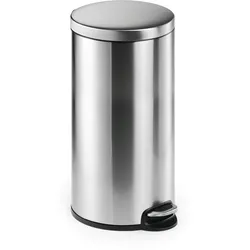 DURABLE Treteimer Edelstahl 30L rund