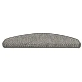 Andiamo Stufenmatte »Skagen, Made in Netherlands«, halbrund, 5 mm Höhe, meliert, selbstklebend, strapazierfähig, 15 Stück in einem Set Treppenstufen Matten zum Schutz ihrer Treppe - Treppenteppich Stufenmatten innen Treppenschutz 28 x 65 cm grau-beige
