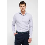 Eterna SLIM FIT Linen Shirt in grau unifarben, grau, 39
