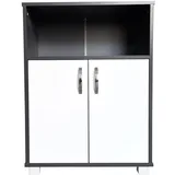 Hti-Living Küchenschrank 1-St. Grau/Weiß