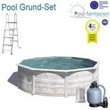 Gre KIT300N Aufstellpool Rund 300 x 120 cm - Oberirdischer Stahlpool