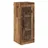 vidaXL Wandschrank Altholz 34,5 x 34 x 90 cm Engineered Wood und Glas