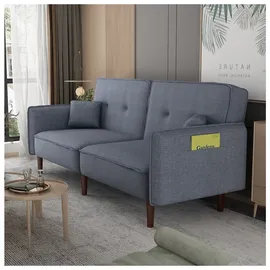 Hti-Living Schlafcouch 2-Sitzer Grau