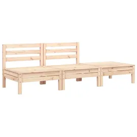 vidaXL Gartensofa 3-Sitzer Massivholz Kiefer