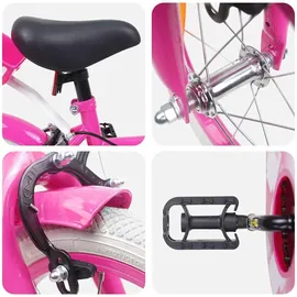 vidaXL Kinderfahrrad 16 Zoll Farbe rosa