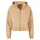 URBAN CLASSICS Ladies Short Oversized Towel Washed Zip Hoody - Orange