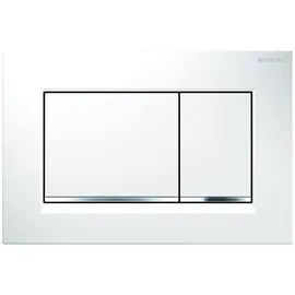 Geberit Sigma30 Betätigungsplatte für 2-Mengen-Spülung weiß matt lackiert/hochglanz-verchromt 115.883.JT.1