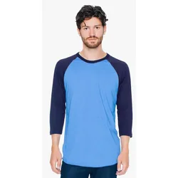 American Apparel - Unisex Polycotton 3/4-Arm Raglan T-Shirt