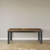 Set One by Musterring Esstisch York 200 x 100 cm Holzoptik Graphit / Eiche