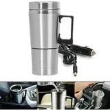 300-ml-wasserkocher Aus Edelstahl Fürs Auto, 12-v-zigarettenanzünderstecker, Reise-wasserkocher, Geeignet Für Kaffee, Tee, Wasser Und Tassen