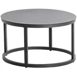 Niehoff Serra Loungetisch rund 60x36cm, Aluminium anthrazit