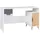 Deine Möbel 24 Kinderschreibtisch JUSTIN 13 Schreibtisch 130 cm breit (Set, 3-St., Set), in Weiß Matt / Graphit / Grau / Eiche Scandi Still grau