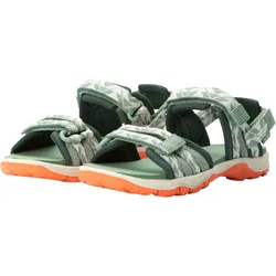 Sandale JACK WOLFSKIN "2 IN 1 SANDAL K", Gr. 31, grün (mint), Textil, sportlich, Schuhe