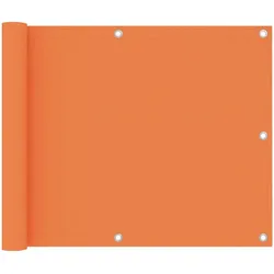 vidaXL Balkon-Sichtschutz Orange 75x300 cm Oxford-Gewebe