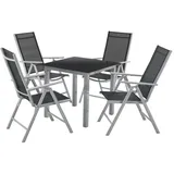Juskys Milano Set 5-tlg. silbergrau