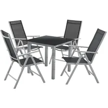 Juskys Milano Set 5-tlg. silbergrau