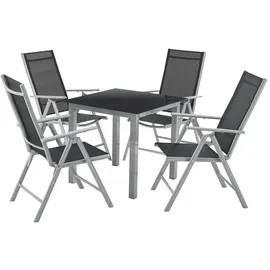 Juskys Milano Set 5-tlg. silbergrau