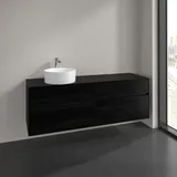 Villeroy & Boch Waschtischunterschrank 4 Auszüge 160 x 54,8 x 50 cm Schwarz