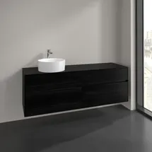 Villeroy & Boch Waschtischunterschrank 4 Auszüge 160 x 54,8 x 50 cm Schwarz
