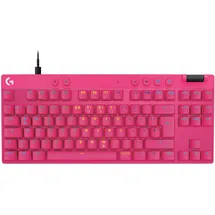 Logitech PRO X TKL RAPID Pink/Magenta, Kabelgebundene Gaming-Tastatur, Magnetische Analog-Switches, Rapid-Trigger, LIGHTSYNC RGB-Beleuchtung, KEYCONTROL, 1 ms Melderate